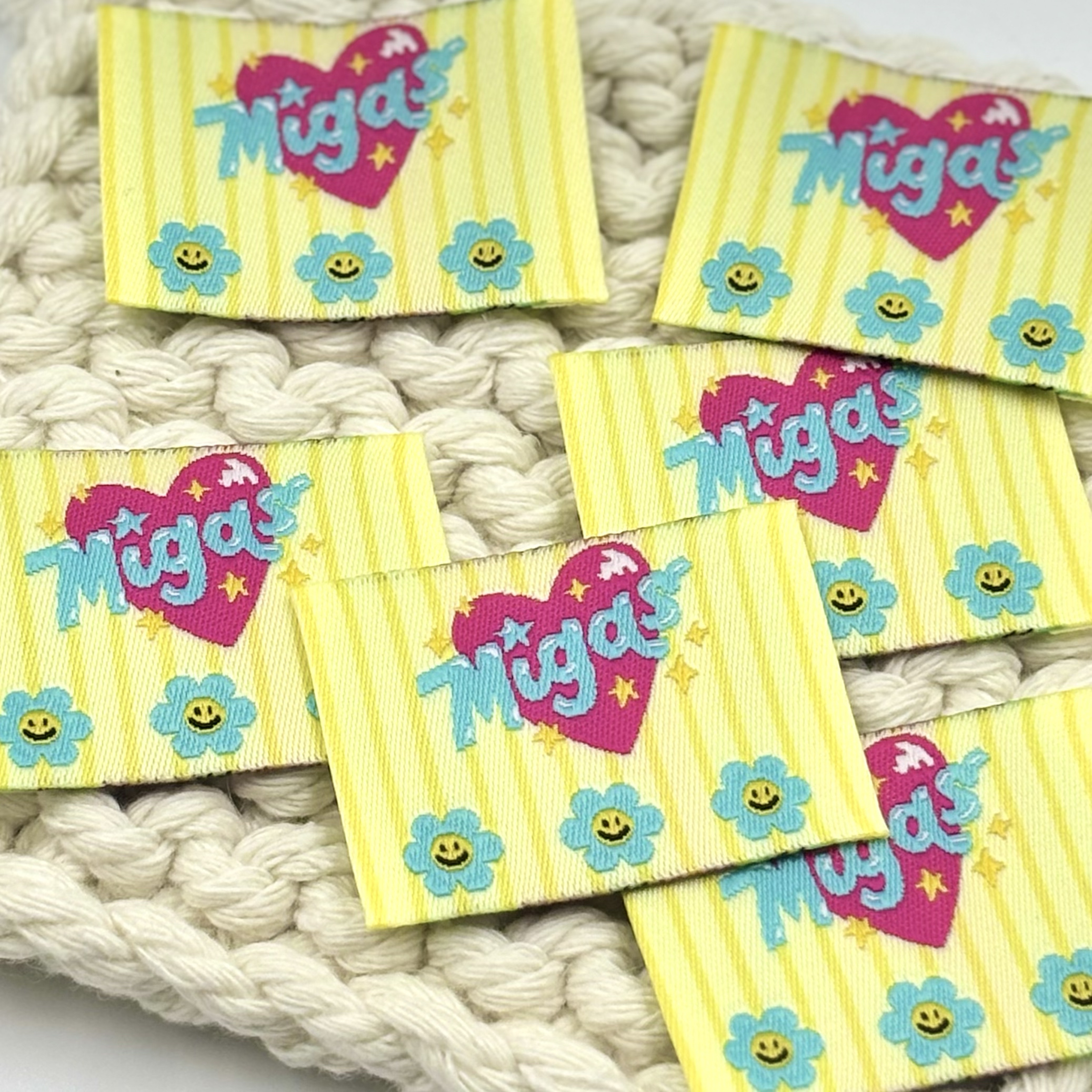 Summer Clothing Label - Fabric woven Label - Summer Dopamine
