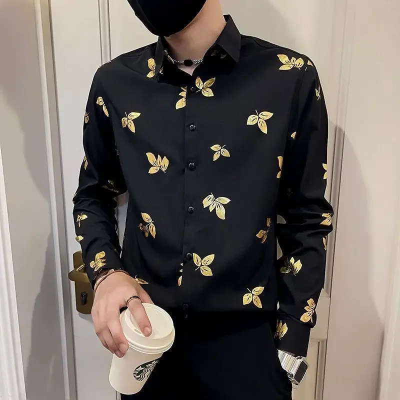 Summer Clothing Cheap - Male Shirts Graphic Printed Men's Shirt