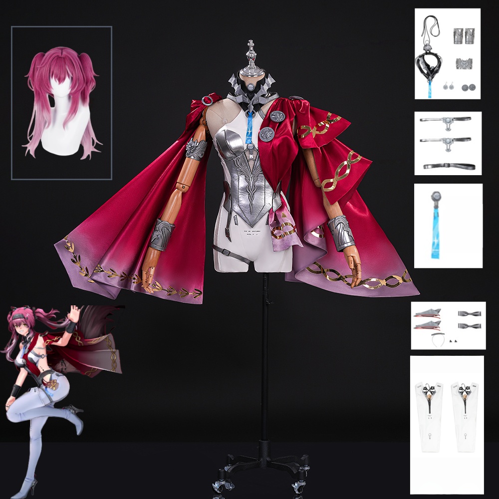 Summer Clothing Sets Women - Wuthering Waves Lupa Cosplay Costume Wig