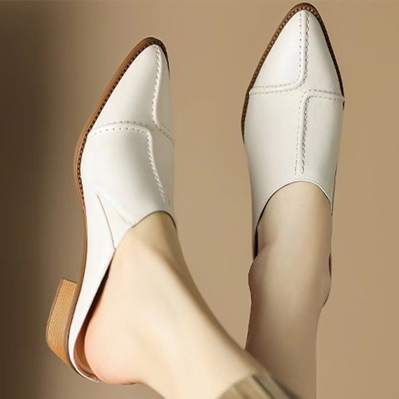 Summer Clothing Elegant - Women Slippers Chunky Mules Shoes Summer