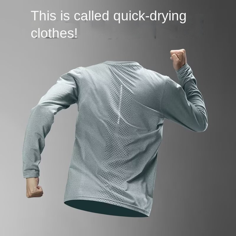 Summer Clothing Men - Men's Long Sleeve Quick-Dry Sports Top