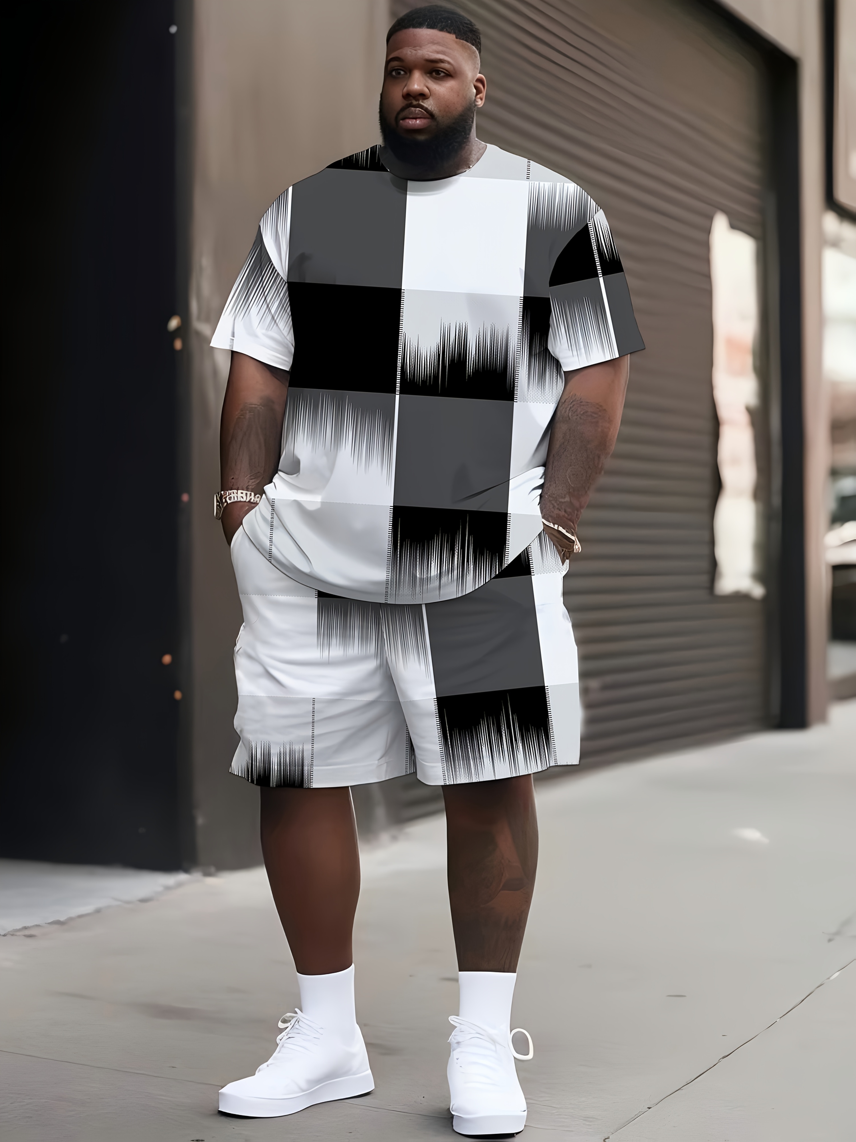 Summer Knit Clothing - Summer Large Size Men's Clothing 3D
