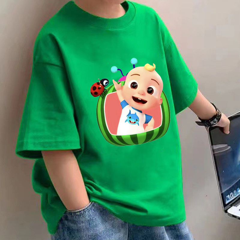 Summer Kids Clothing - Cocomelons Baby T-Shirts Anime Cotton Short