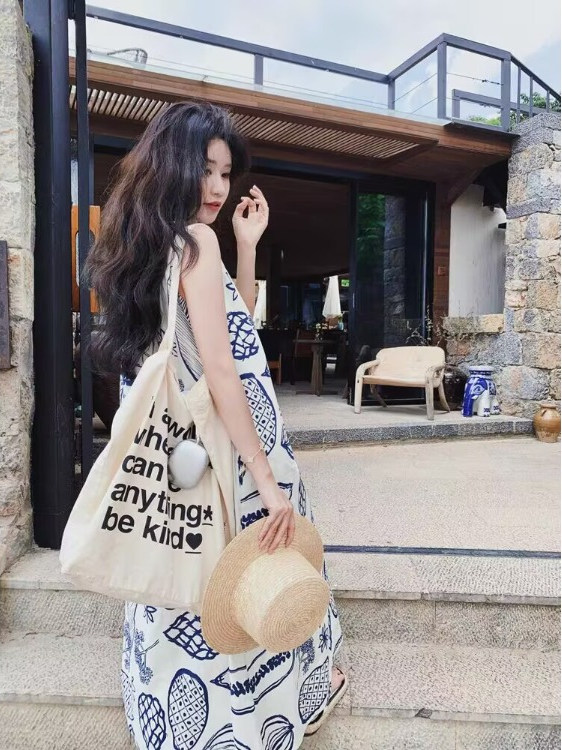 Summer Loose A-Line Vest Dress - Summer Clothing Tagline 评论和价格