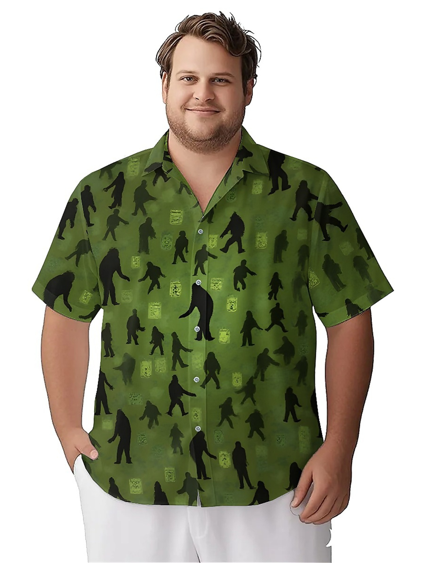Men's Plus Size Hawaiian Shirt - Summer Clothing Patterns 评论和价格