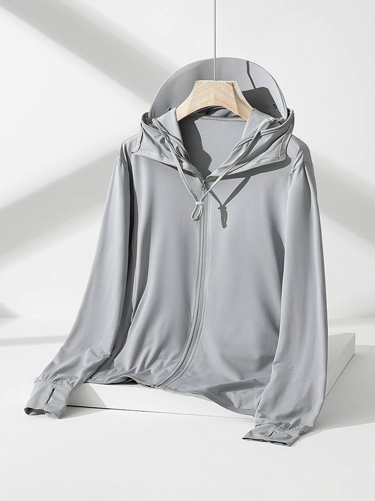 New UPF50+Ice Silk Sunscreen C - Yours Clothing Summer Jackets 评论和价格
