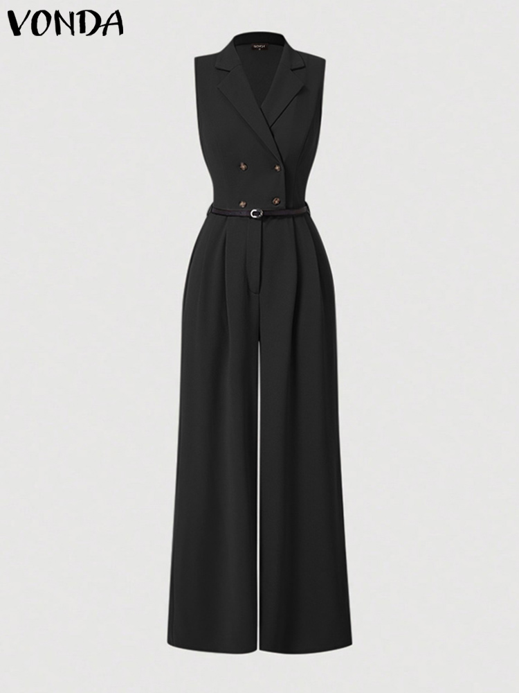 Plus Size 5XL VONDA Elegant Wo - Romper Playsuit Women 评论和价格