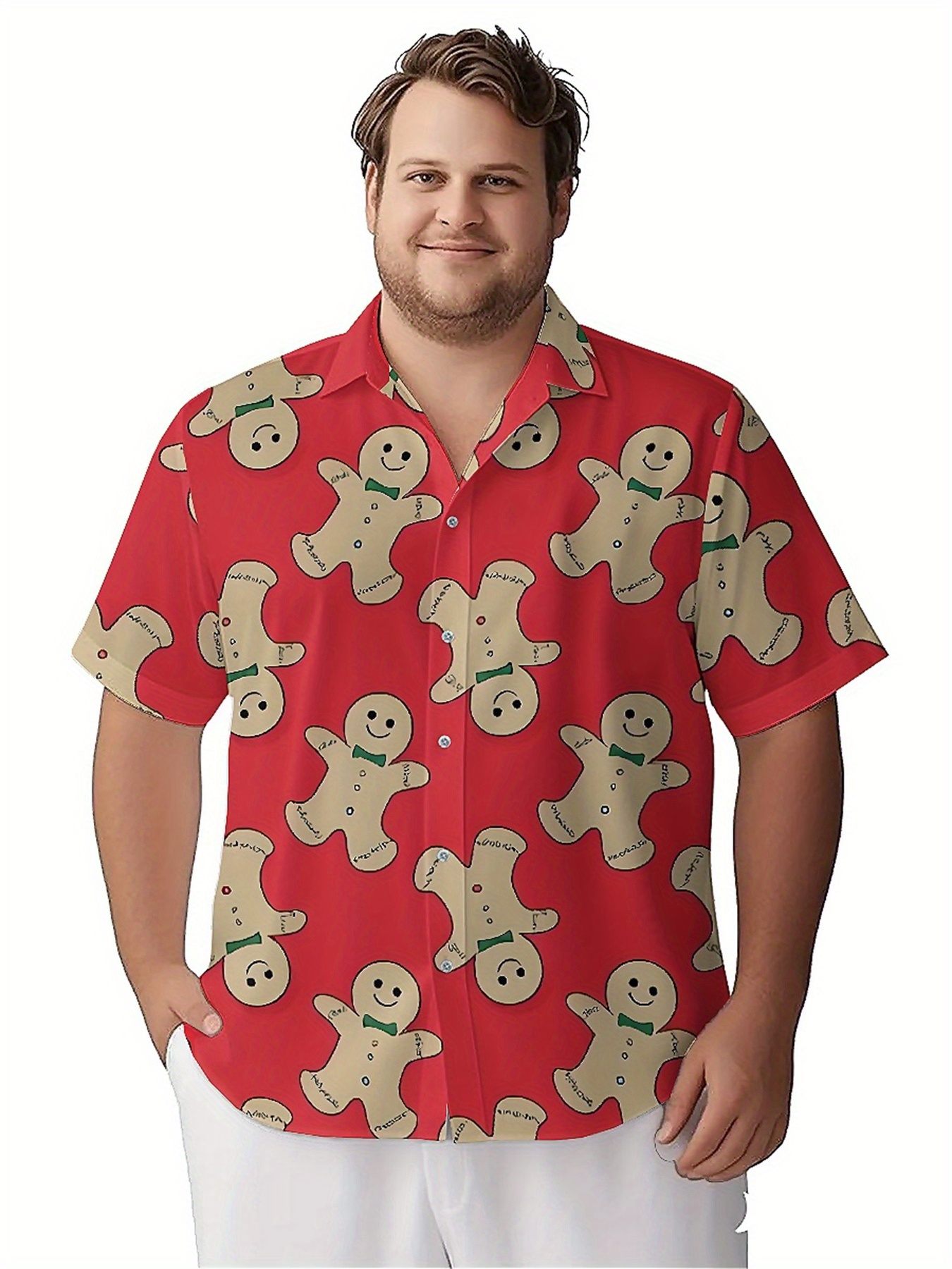 Men's Plus Size Hawaiian Shirt - Summer Clothing Patterns 评论和价格