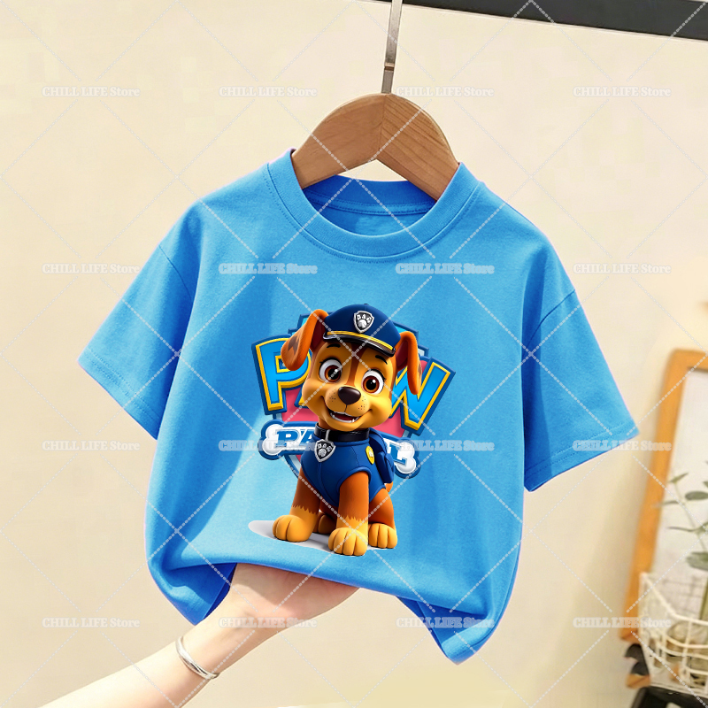 Paw Patrols Children T Shirt C - Summer Dog Clothing 评论和价格
