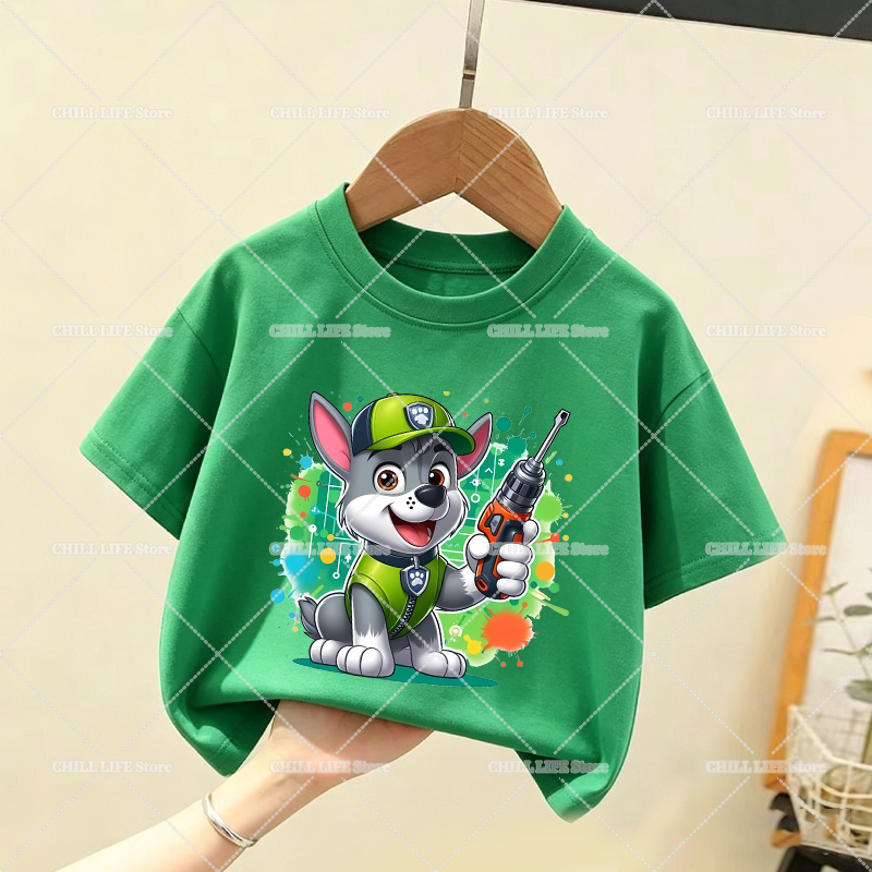 Paw Patrols Children T Shirt C - Summer Dog Clothing 评论和价格