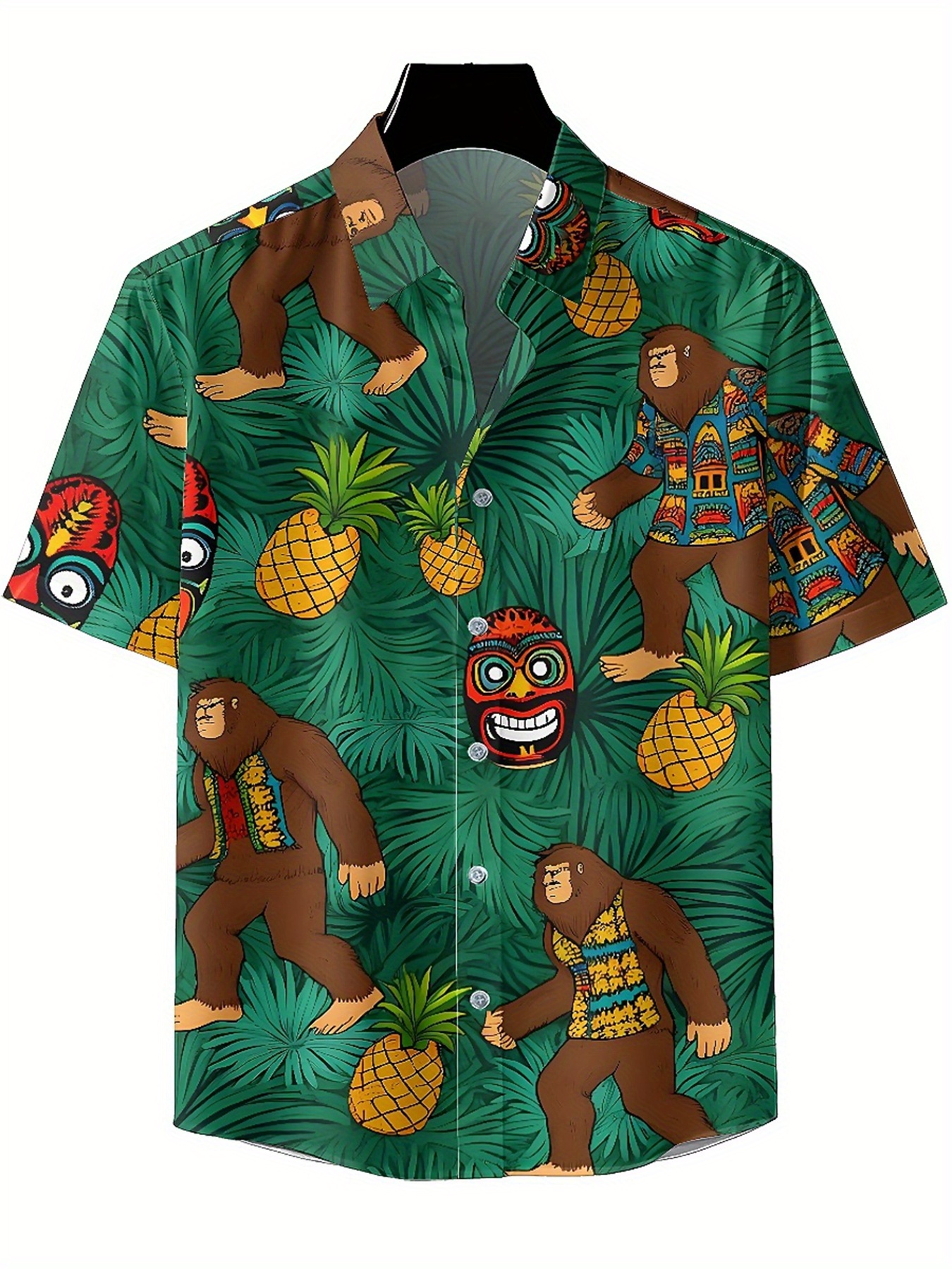 Men's Plus Size Hawaiian Shirt - Summer Clothing Patterns 评论和价格