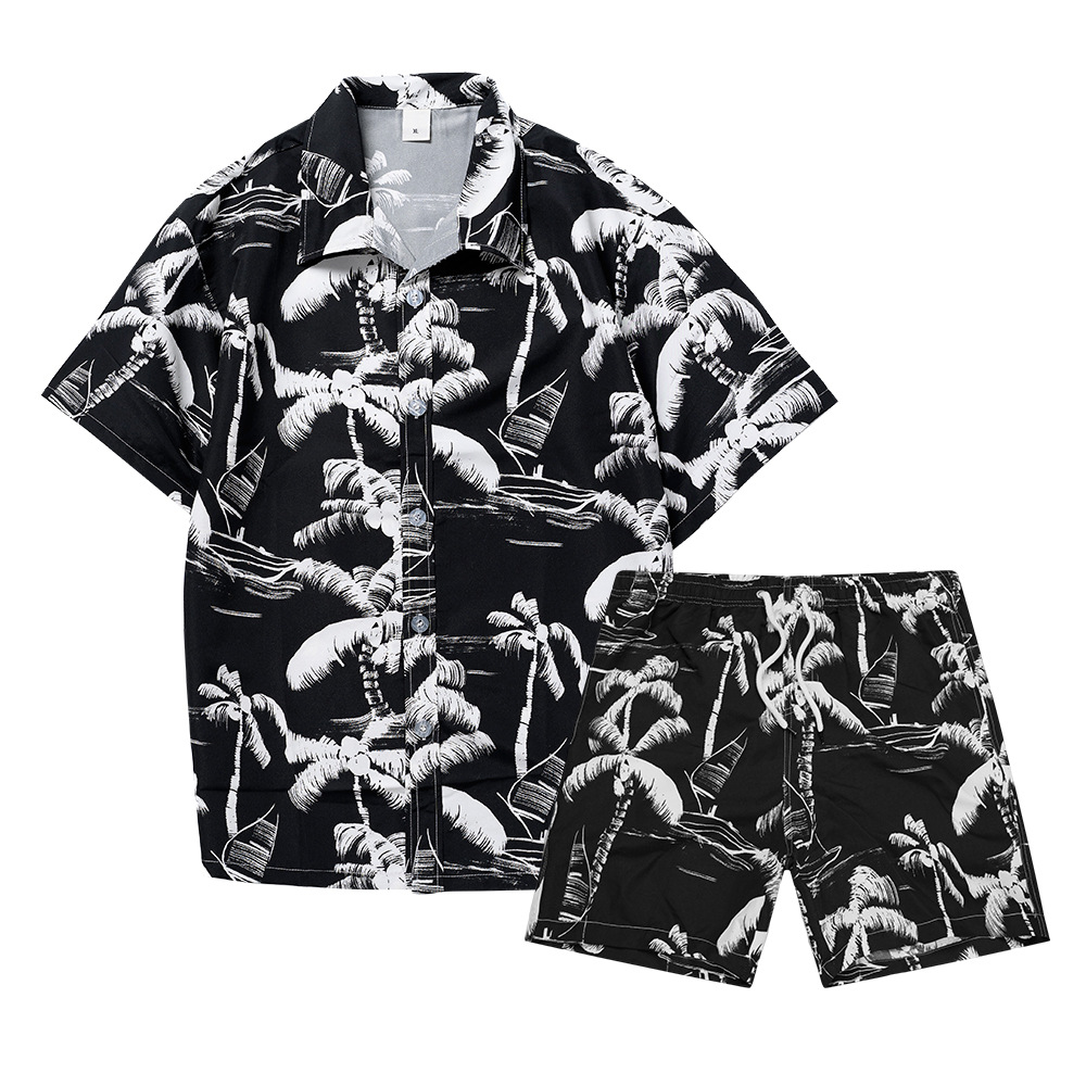 Hawaiian Coconut Tree 3D Print - Summer Clothing Men 评论和价格