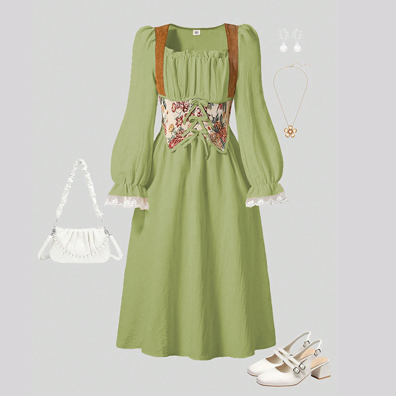 Girls Dress Children's Clothin - Summer Renaissance Clothing 评论和价格