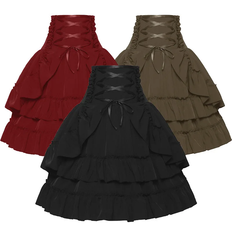 Women Victorian Skirt Medieval - Summer Renaissance Clothing 评论和价格