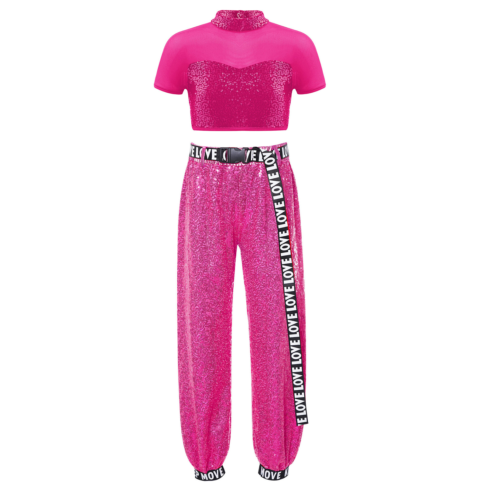 Children Shiny Sequins Dance C - Summer Kids Clothing 评论和价格