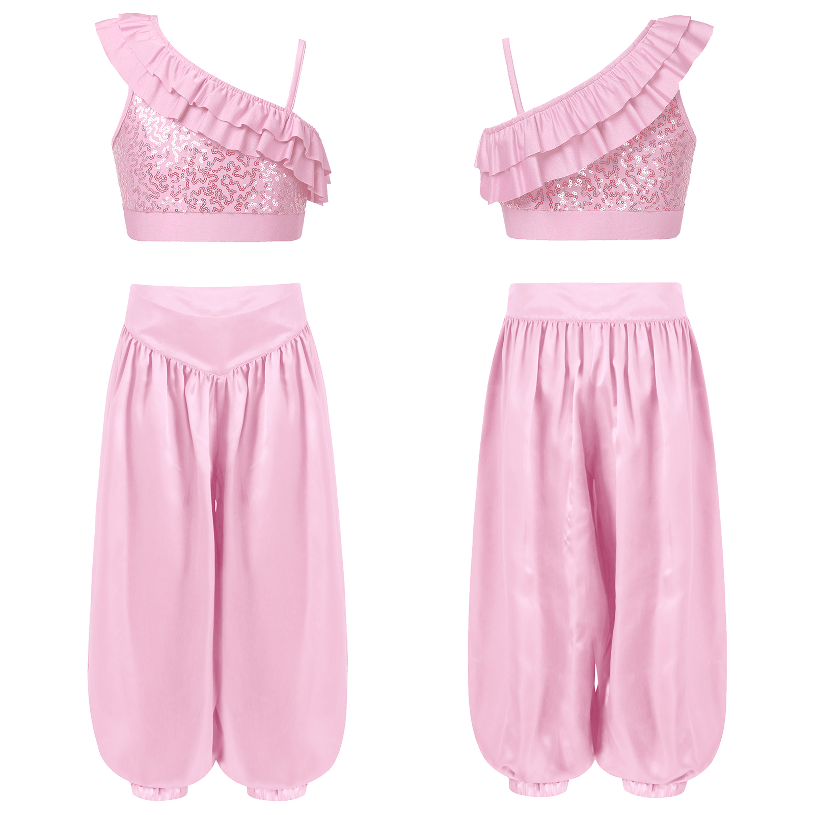 Children Shiny Sequins Dance C - Summer Kids Clothing 评论和价格
