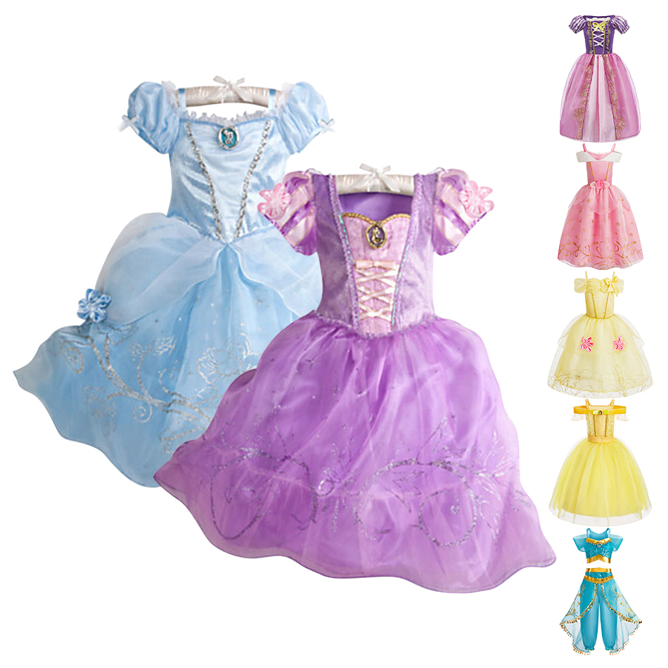 Little Girls Rapunzel Cinderel - Summer Dresses Yours Clothing 评论和价格