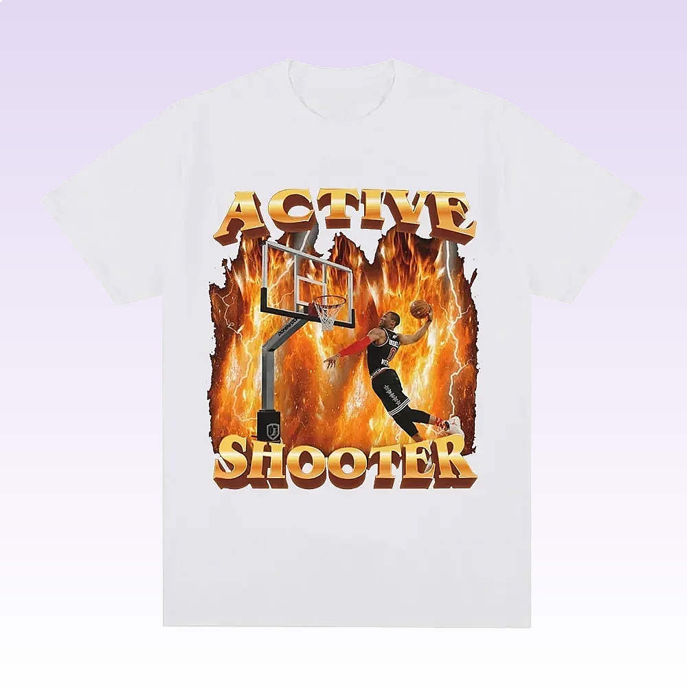 Active Shooter Funny Meme Grap - Summer Clothing Cheap 评论和价格