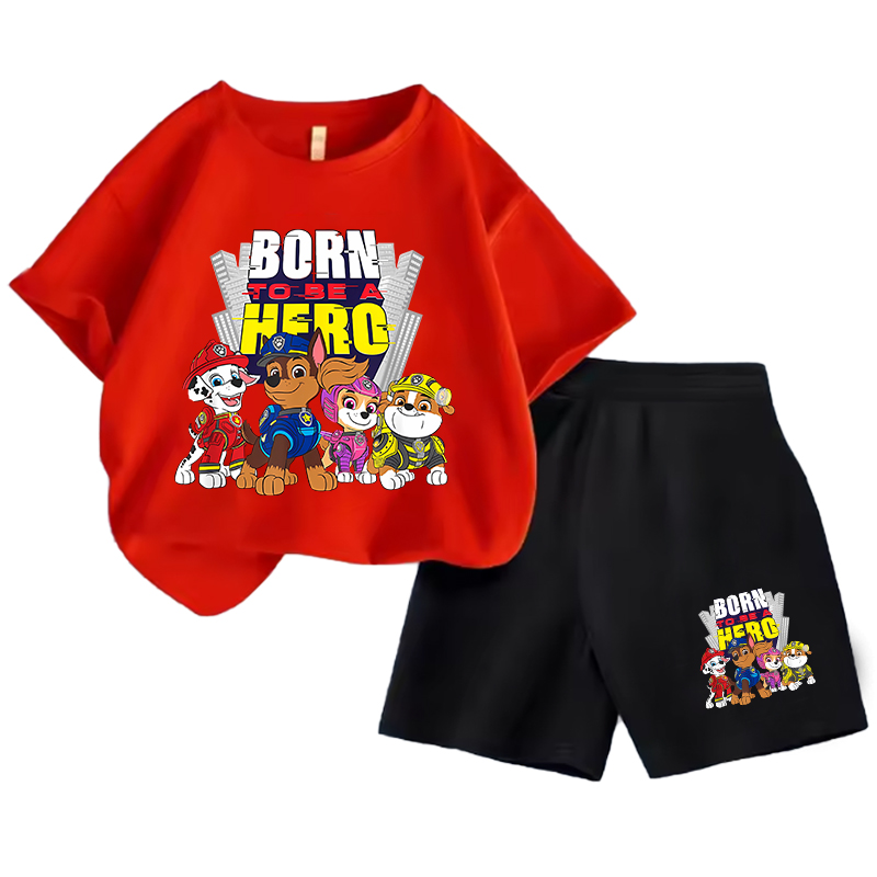 Cartoon Paw Patrols Kids Cloth - Summer Dog Clothing 评论和价格