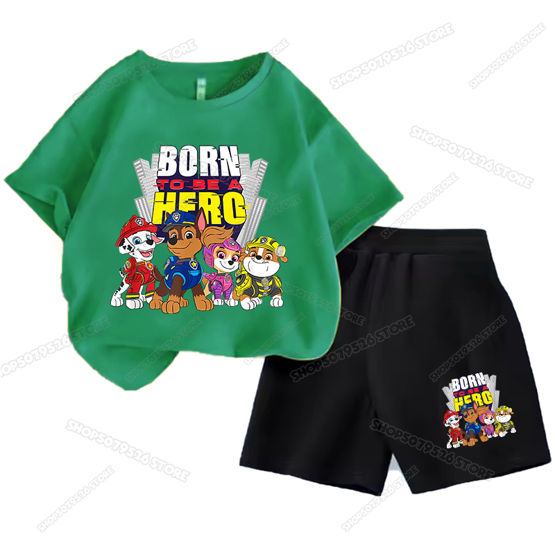 Cartoon Paw Patrols Kids Cloth - Summer Dog Clothing 评论和价格