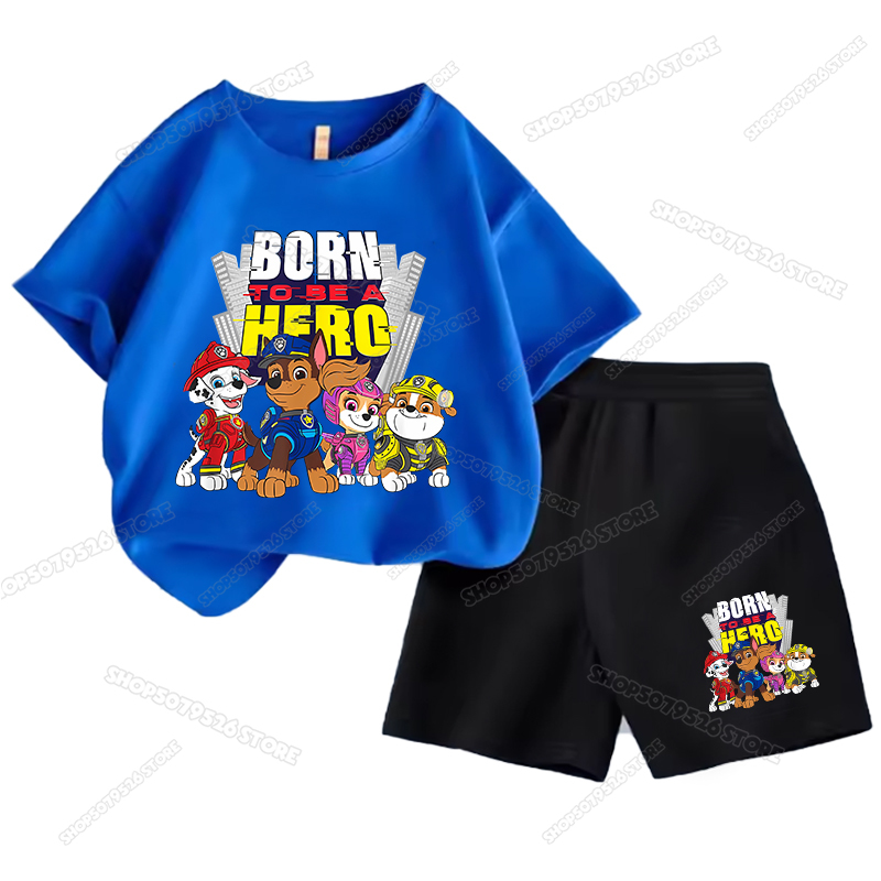 Cartoon Paw Patrols Kids Cloth - Summer Dog Clothing 评论和价格