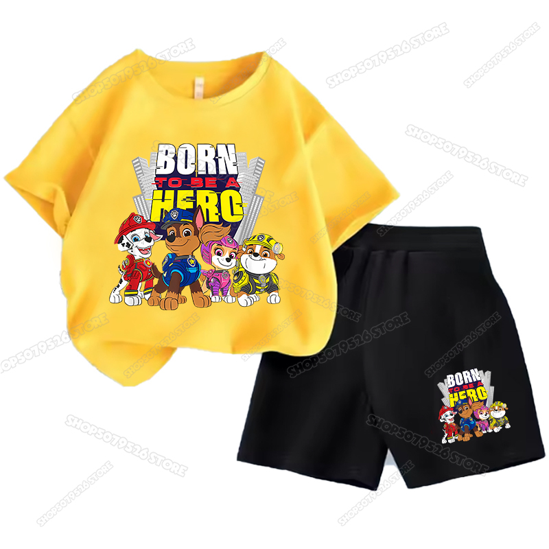 Cartoon Paw Patrols Kids Cloth - Summer Dog Clothing 评论和价格