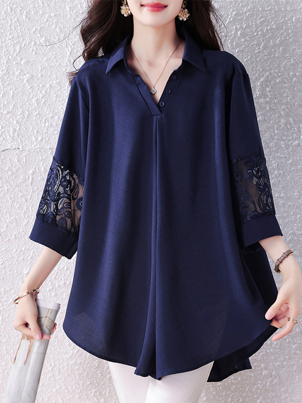 Elegant plus Size Women's Shir - Summer Clothing Label 评论和价格
