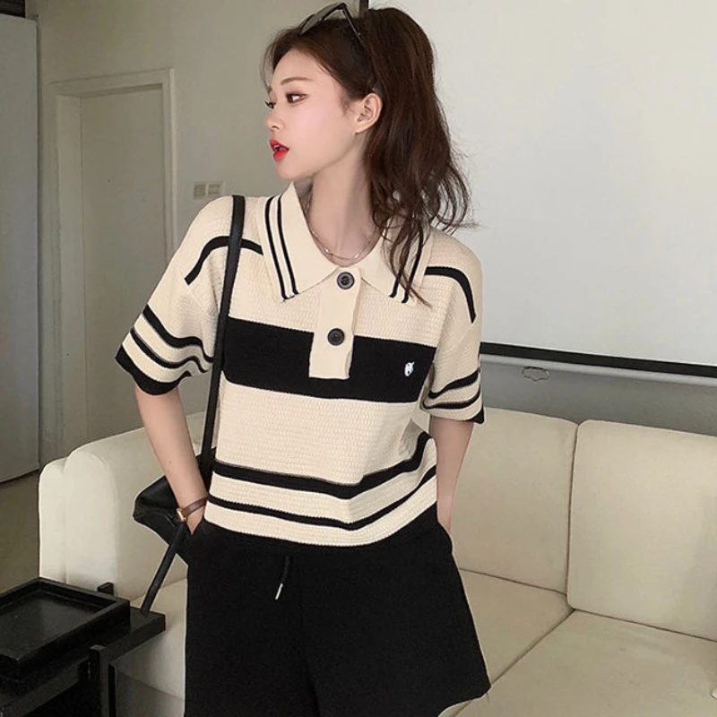 Summer Outfit Woman Tshirt Kni - Summer Clothing Trends 2025 评论和价格