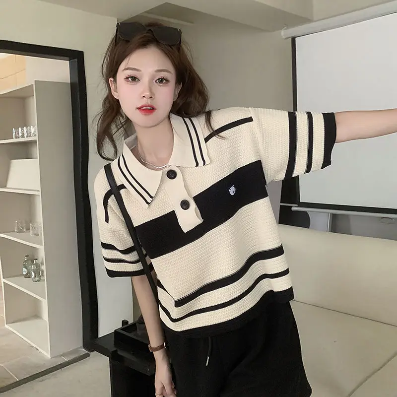 Summer Outfit Woman Tshirt Kni - Summer Clothing Trends 2025 评论和价格