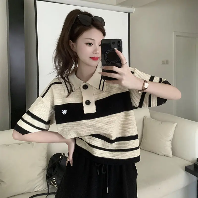 Summer Outfit Woman Tshirt Kni - Summer Clothing Trends 2025 评论和价格