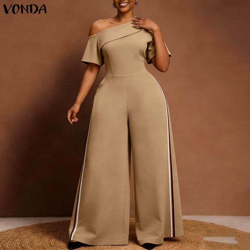 VONDA Summer Women Plus Size J - Romper Playsuit Women 评论和价格