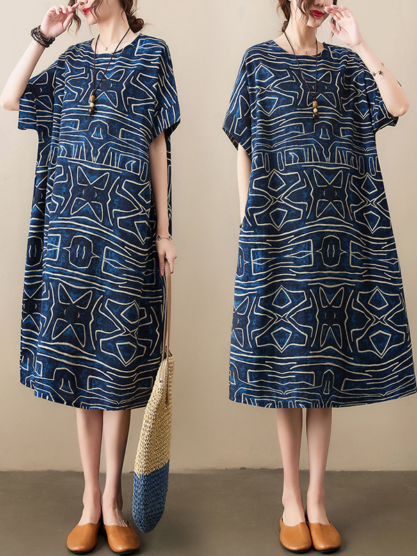 Retro Loose Sleeveless Dress S - Summer Clothing Label 评论和价格