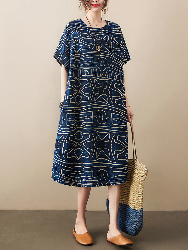Retro Loose Sleeveless Dress S - Summer Clothing Label 评论和价格