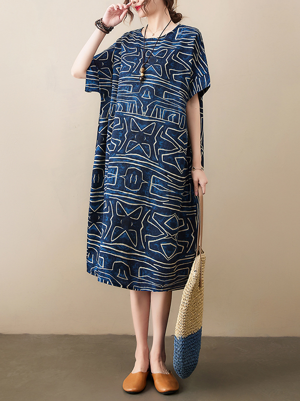 Retro Loose Sleeveless Dress S - Summer Clothing Label 评论和价格