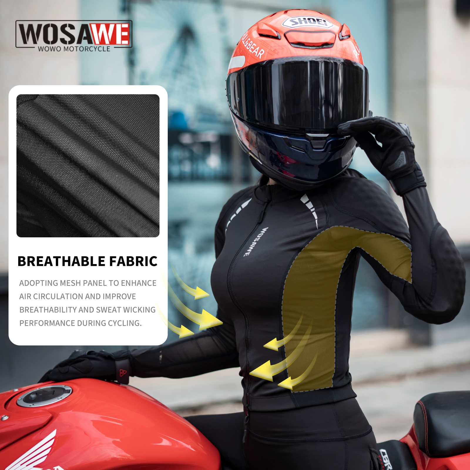 WOSAWE Women's Mesh Motorcycle - Summer Clothing Motorcycle 评论和价格