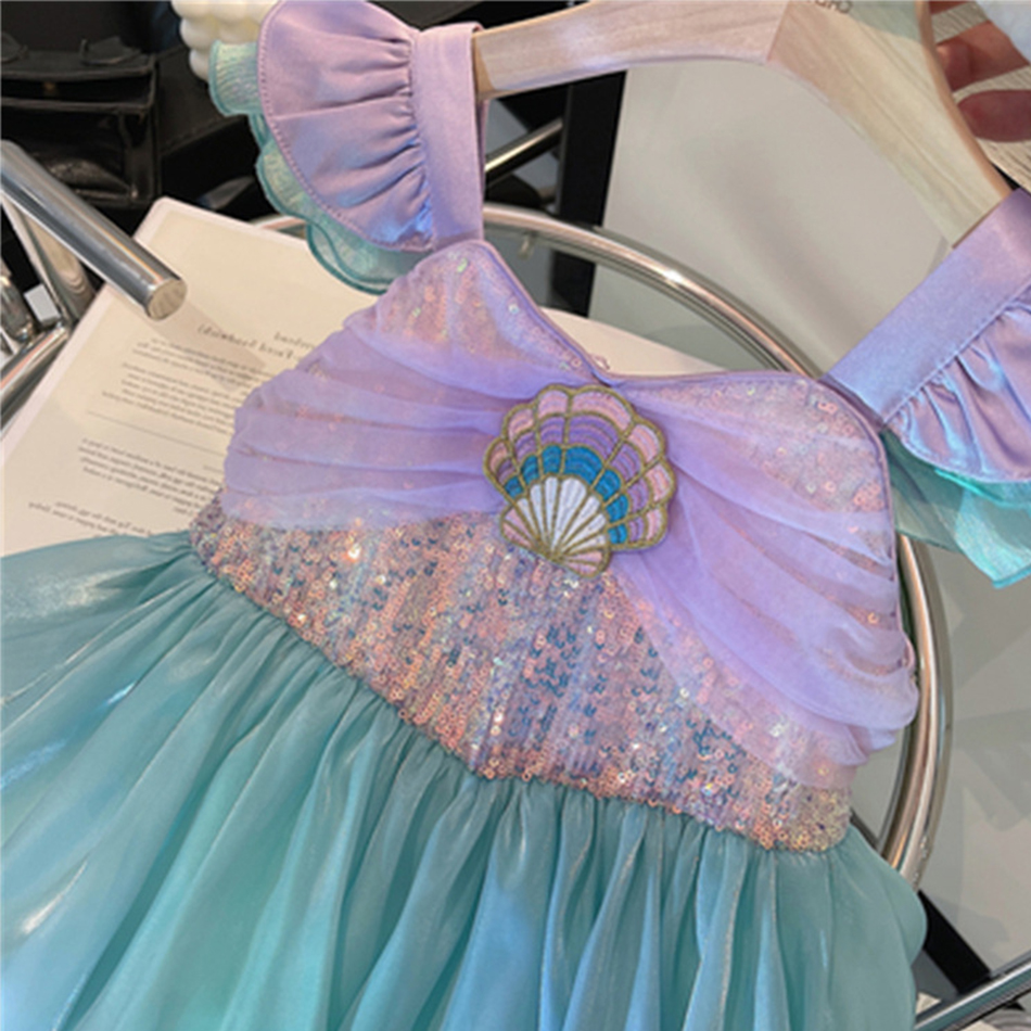Little Mermaid Ariel Princess  - Summer Kids Clothing 评论和价格