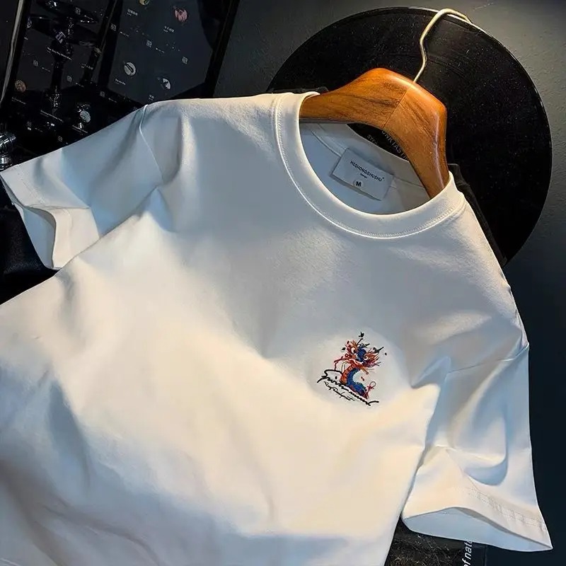 100℅ Cotton T Shirt for Men Wh - Summer Clothing Cheap 评论和价格