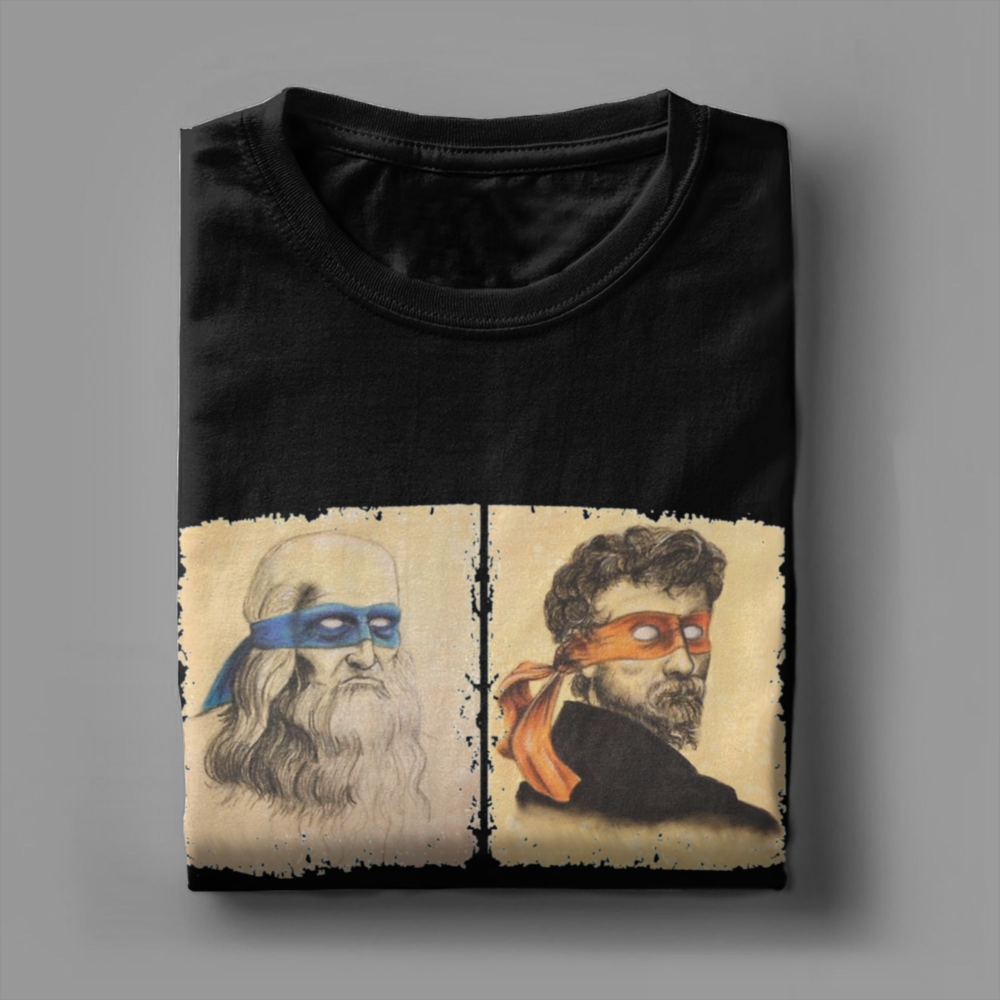 Science Turtles T Shirt Men Pu - Summer Renaissance Clothing 评论和价格