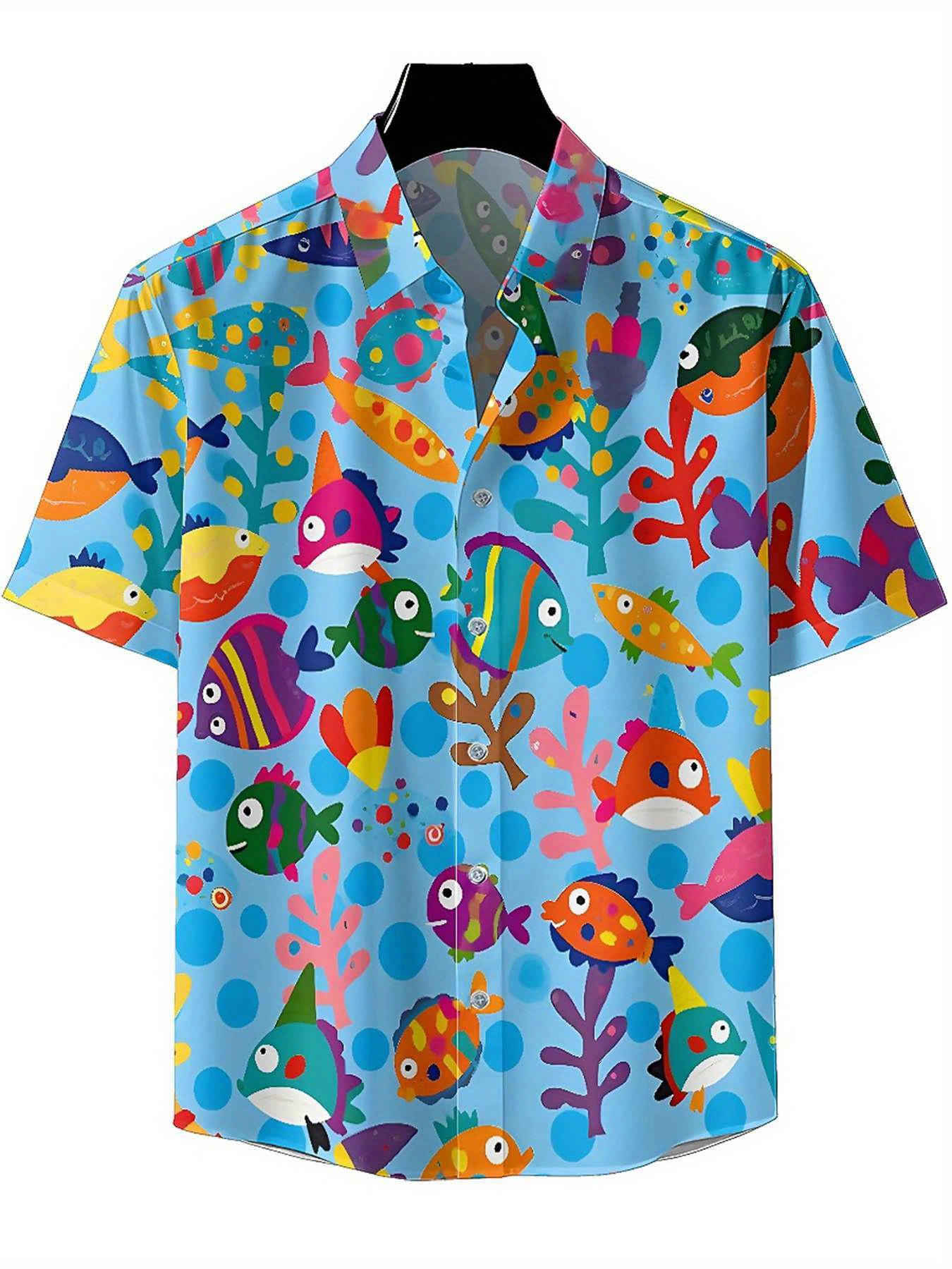 Men's Plus Size Hawaiian Shirt - Summer Clothing Patterns 评论和价格