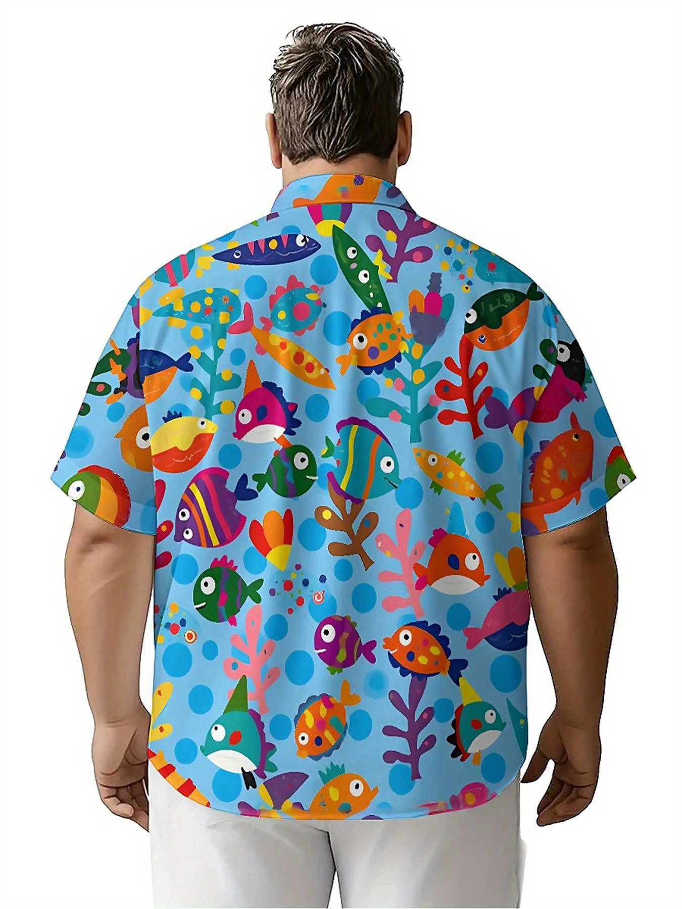 Men's Plus Size Hawaiian Shirt - Summer Clothing Patterns 评论和价格