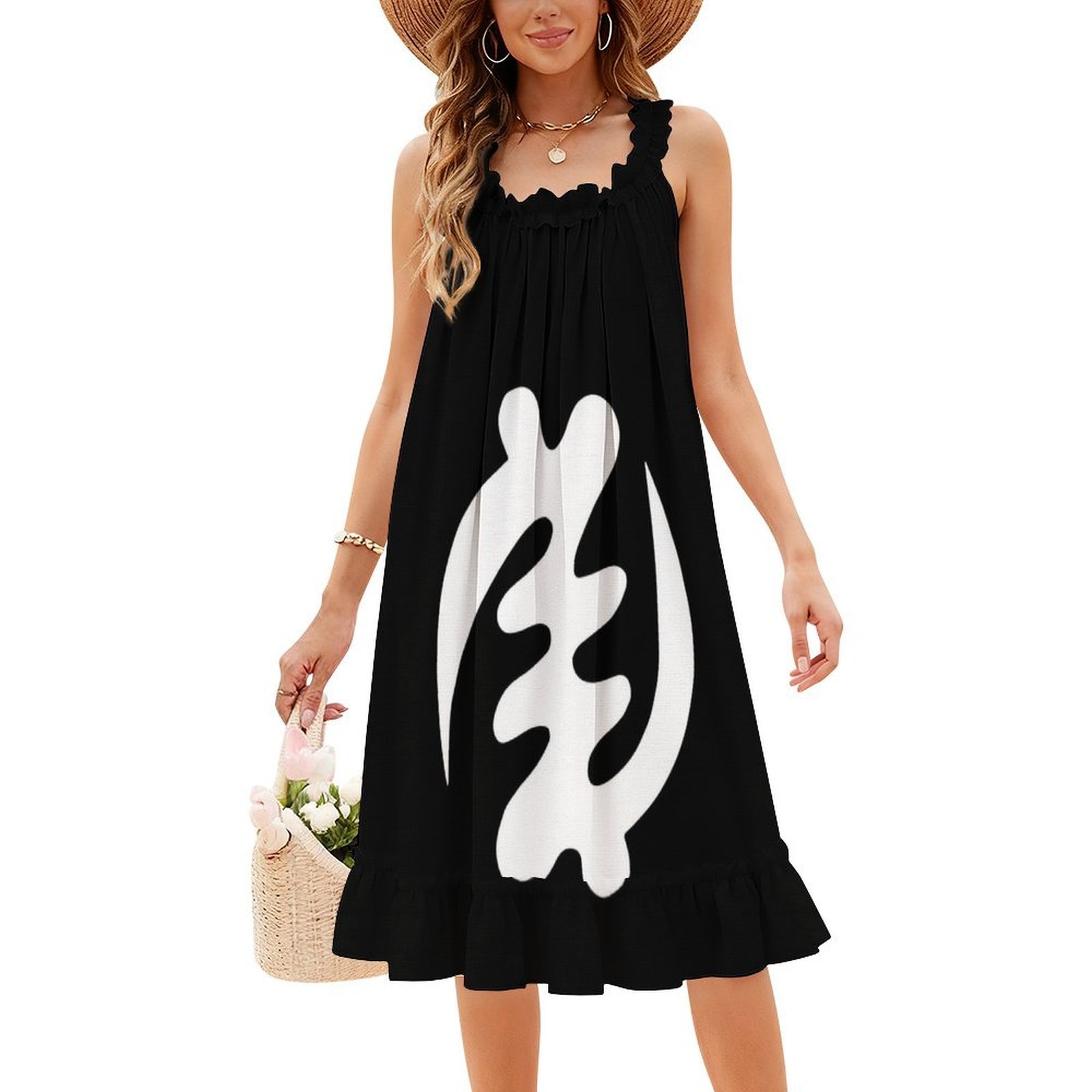 Gye Nyame White Afrocentric De - Summer Clothing Design 评论和价格
