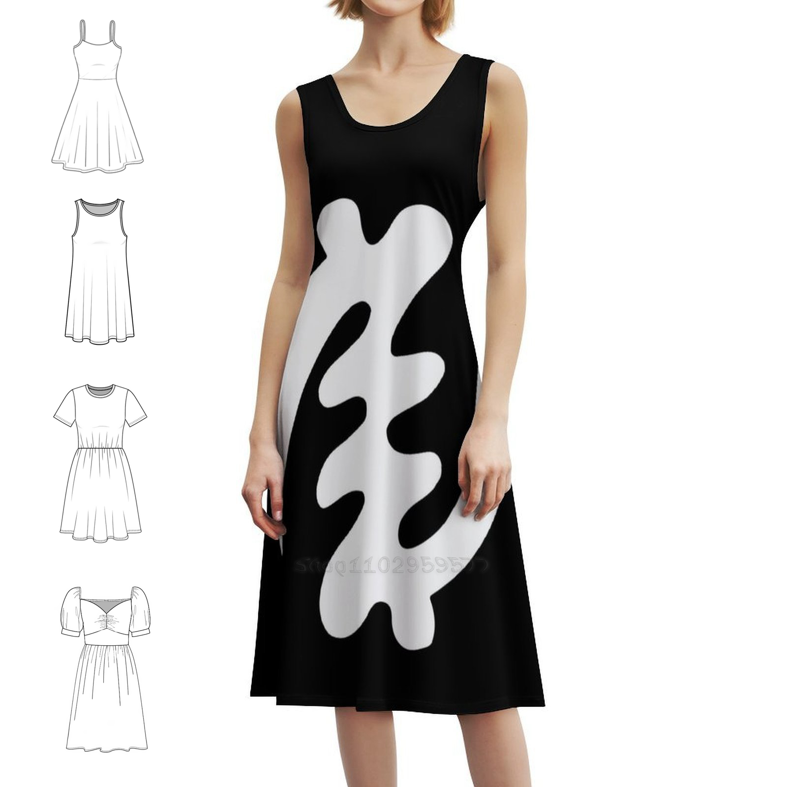 Gye Nyame White Afrocentric De - Summer Clothing Design 评论和价格