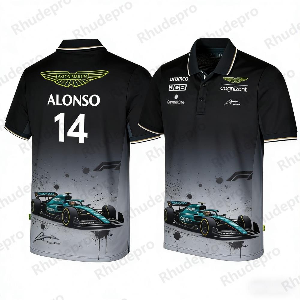 Aston Martin Polo Shirt Outdoo - Summer Clothing Motorcycle 评论和价格