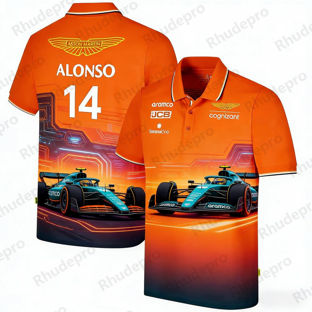 Aston Martin Polo Shirt Outdoo - Summer Clothing Motorcycle 评论和价格