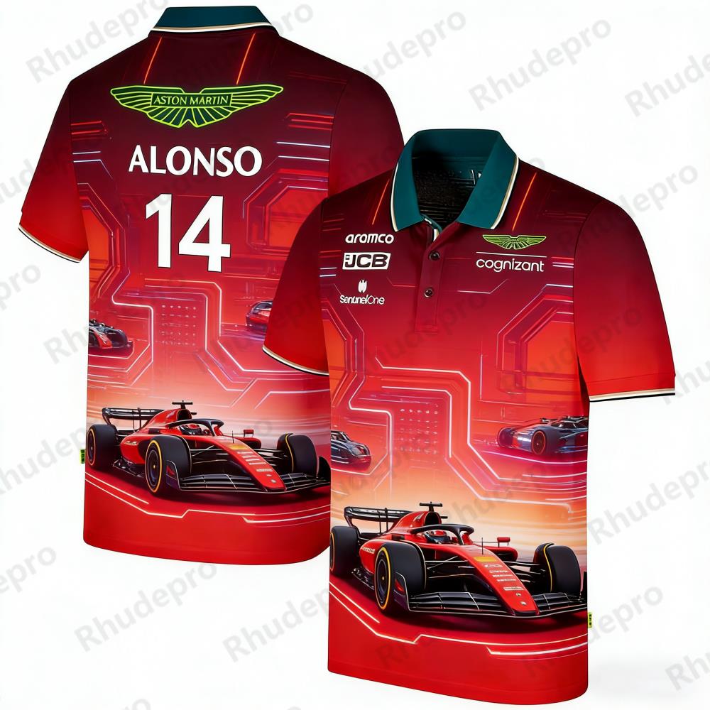 Aston Martin Polo Shirt Outdoo - Summer Clothing Motorcycle 评论和价格