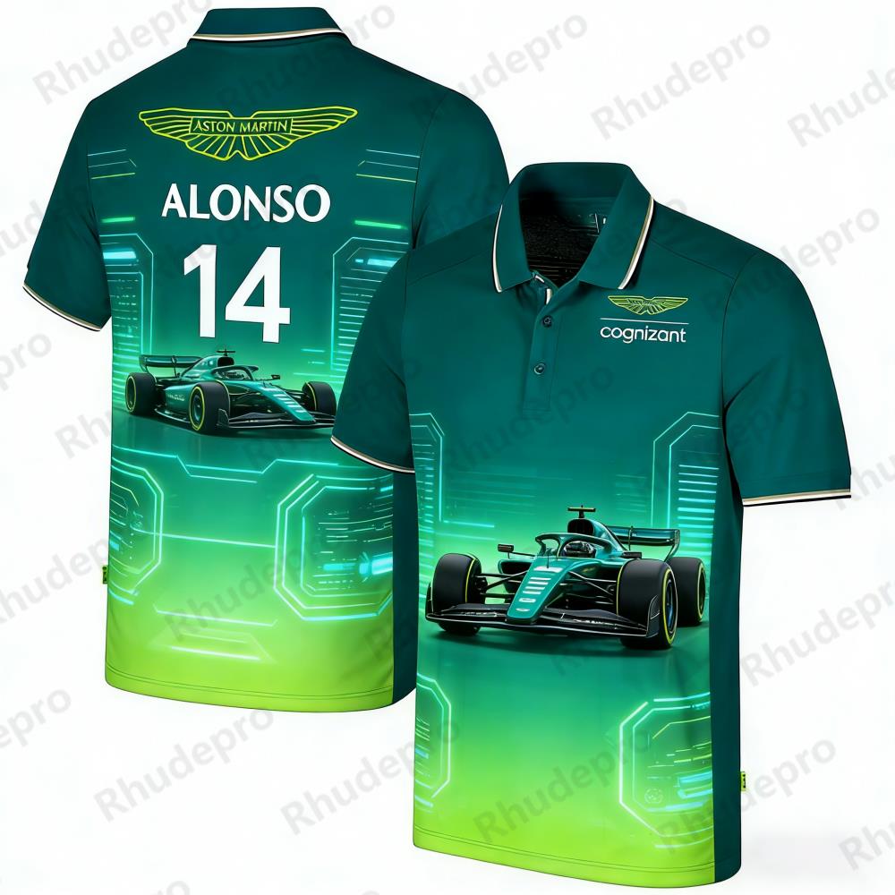Aston Martin Polo Shirt Outdoo - Summer Clothing Motorcycle 评论和价格