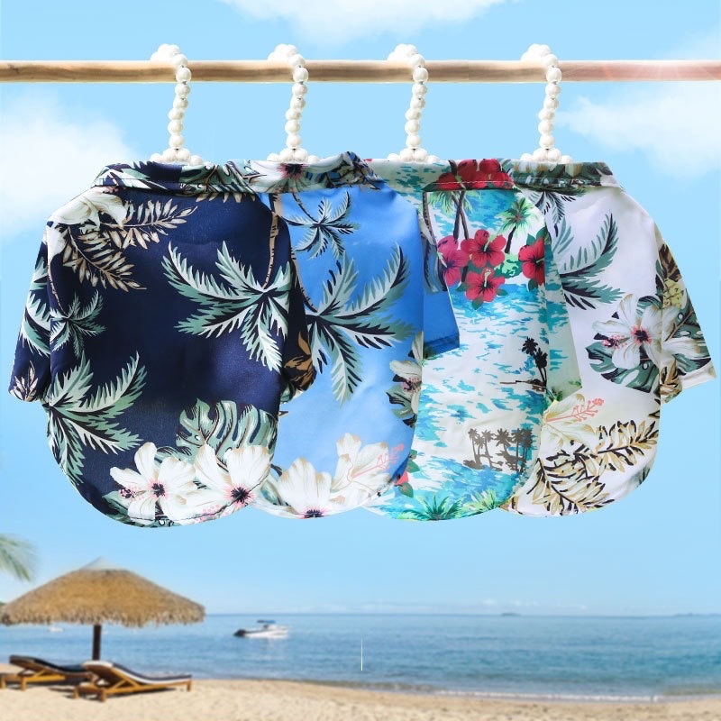 Hawaiian Style Pet Dog Clothe  - Summer Dog Clothing 评论和价格