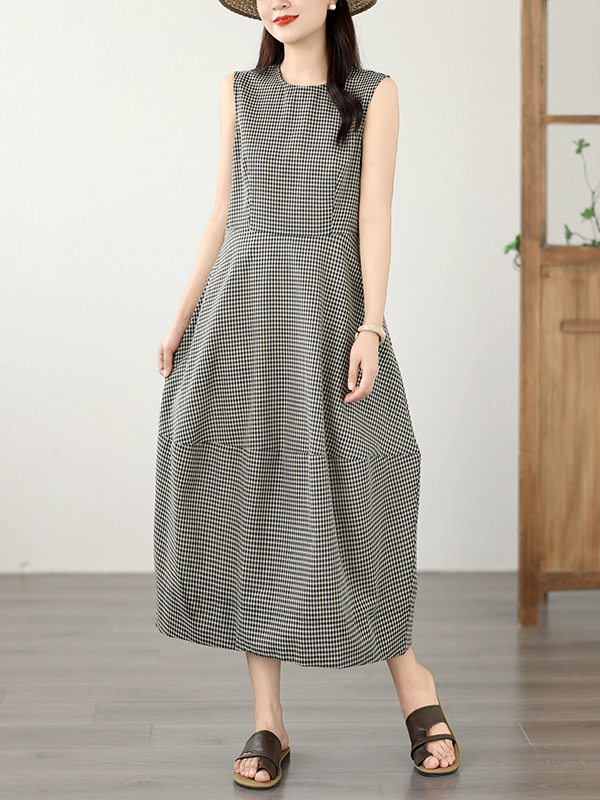 Slimming A-Line Vest Dress Sum - Summer Clothing Tagline 评论和价格