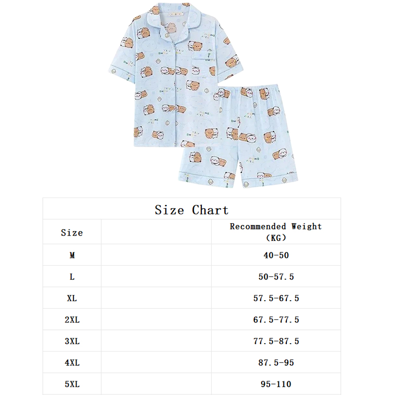Panda Bubu And Yier Pajamas Pa - Summer Edition Clothing 评论和价格