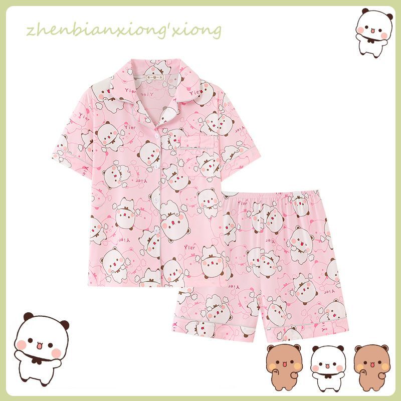 Panda Bubu And Yier Pajamas Pa - Summer Edition Clothing 评论和价格